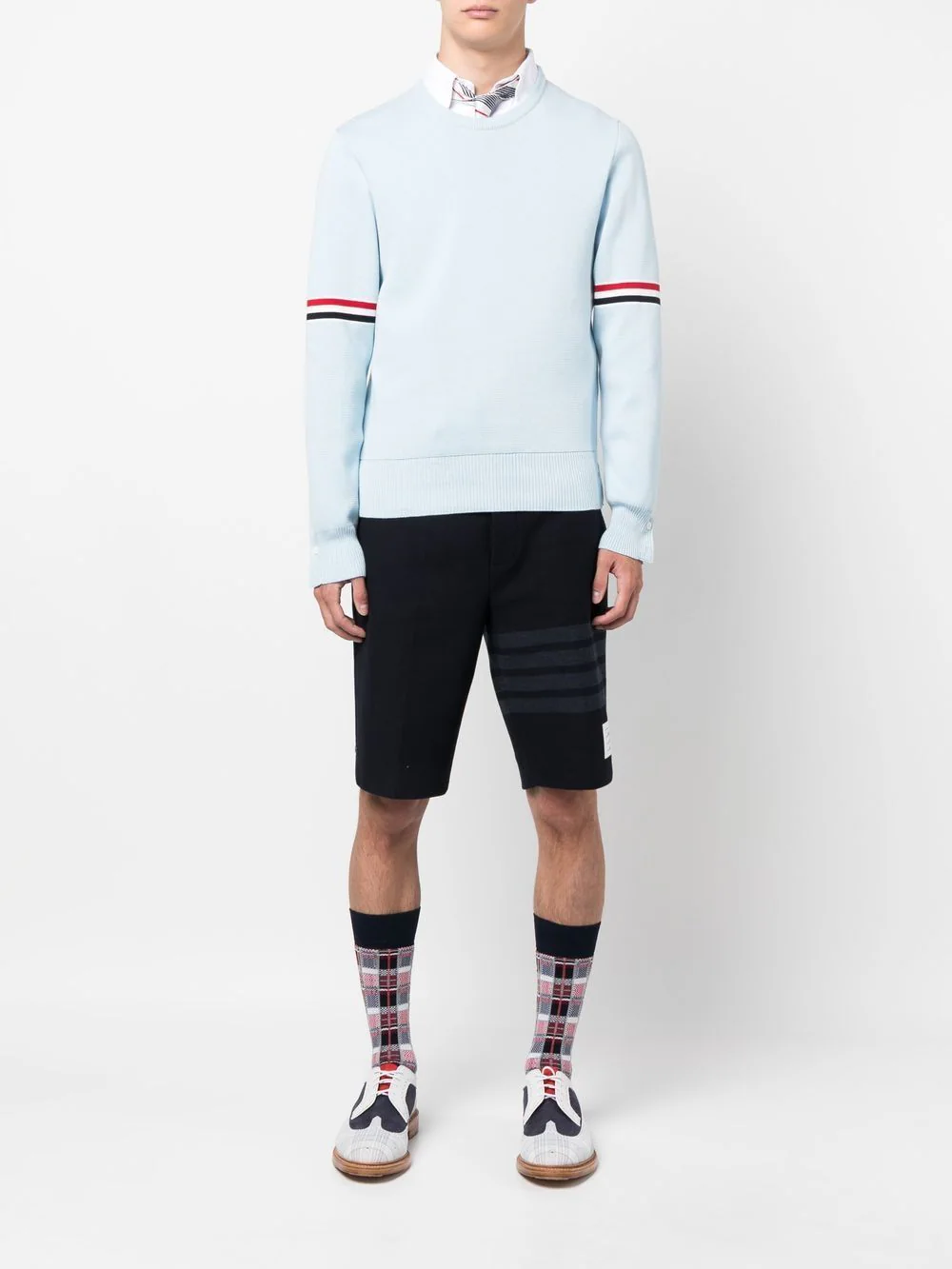 THOM BROWNE Men Milano Stitch Crewneck Pullover