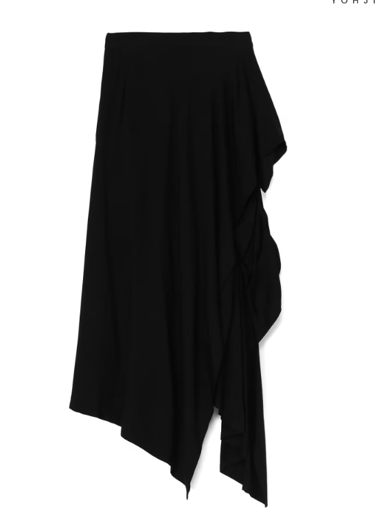 YOHJI YAMAMOTO Women Pleated Asymmetrical Skirt