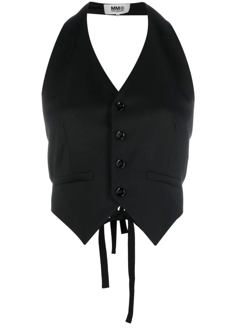 MM6 Women Tuxedo Halter Vest