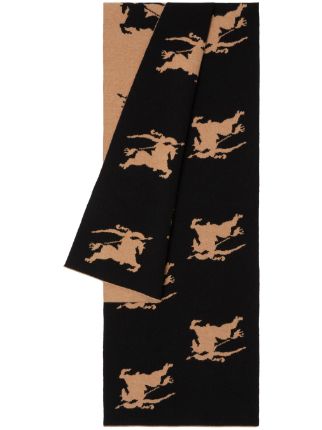 BURBERRY WOMEN Equestrian Wool Scarf