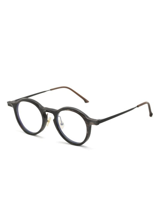 RIGARDS Horn Glasses Uni Black & White (Frame) X Dark Gray (Lens)