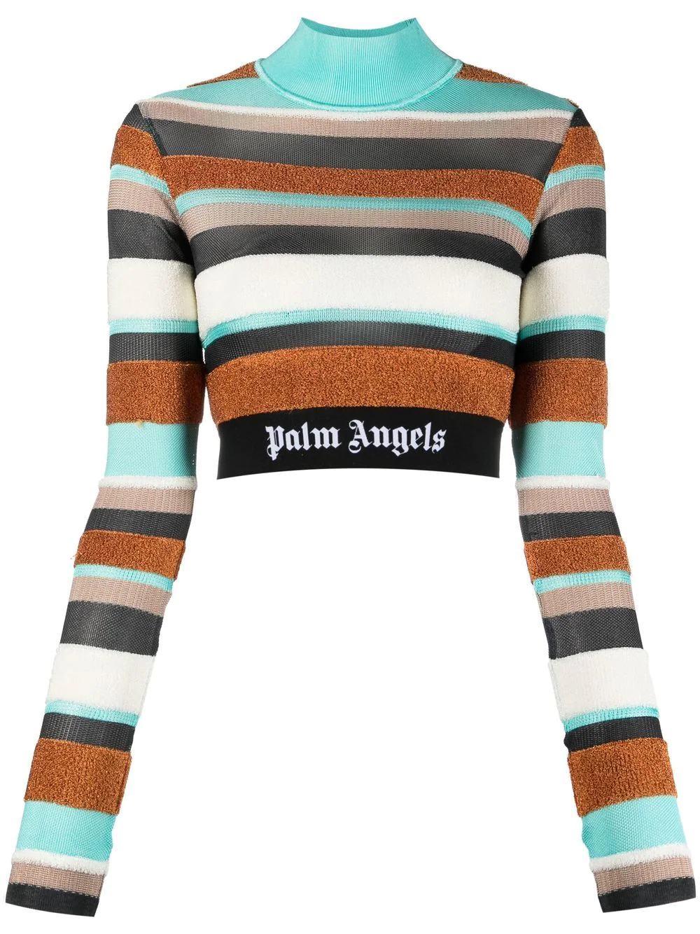 PALM ANGELS Women Lurex Stripes Knit LG Top