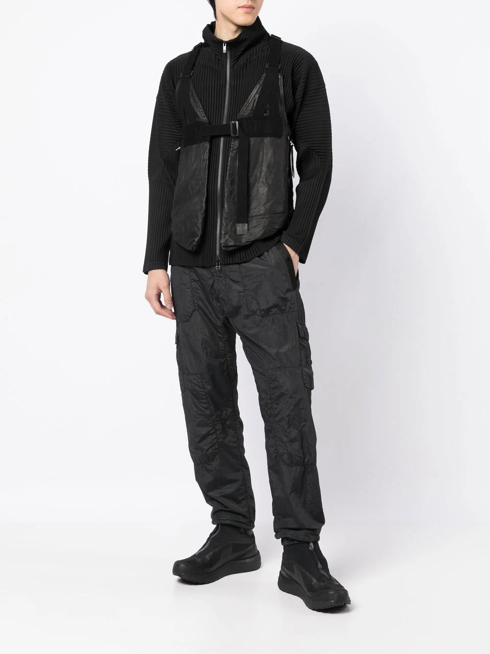 BORIS BIDJAN SABERI Men Leather Vest Bag