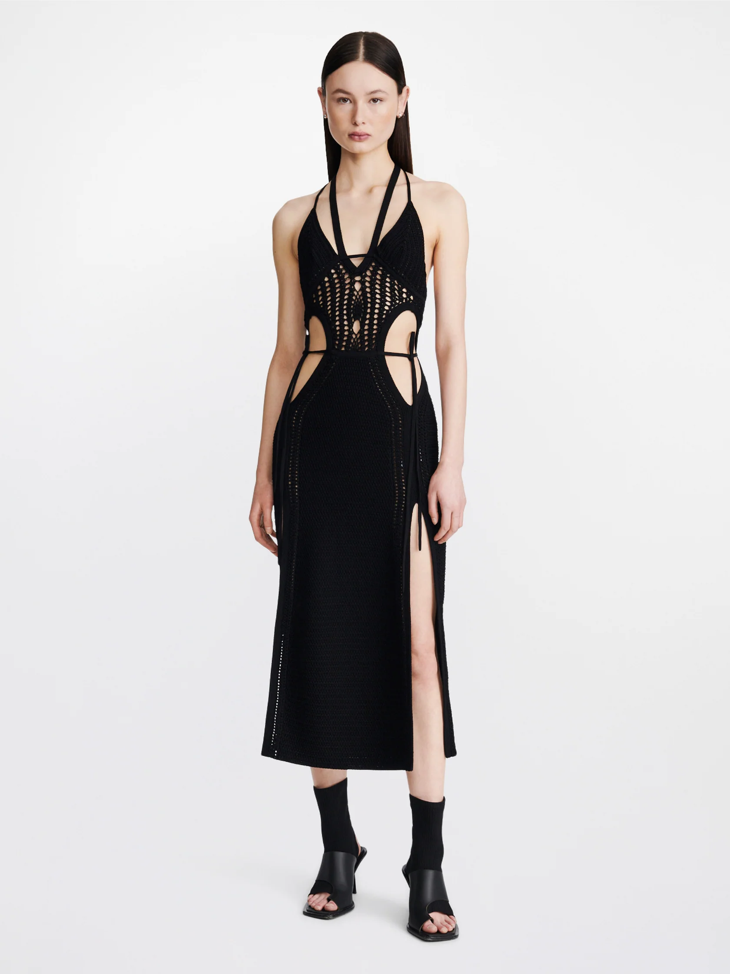 DION LEE WOMEN Crochet Tie Butterfly Dress