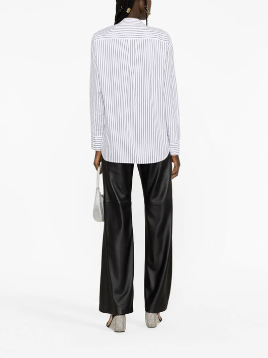 T BY ALEXANDER WANG Women Apple Patch Boyfriend Shirt