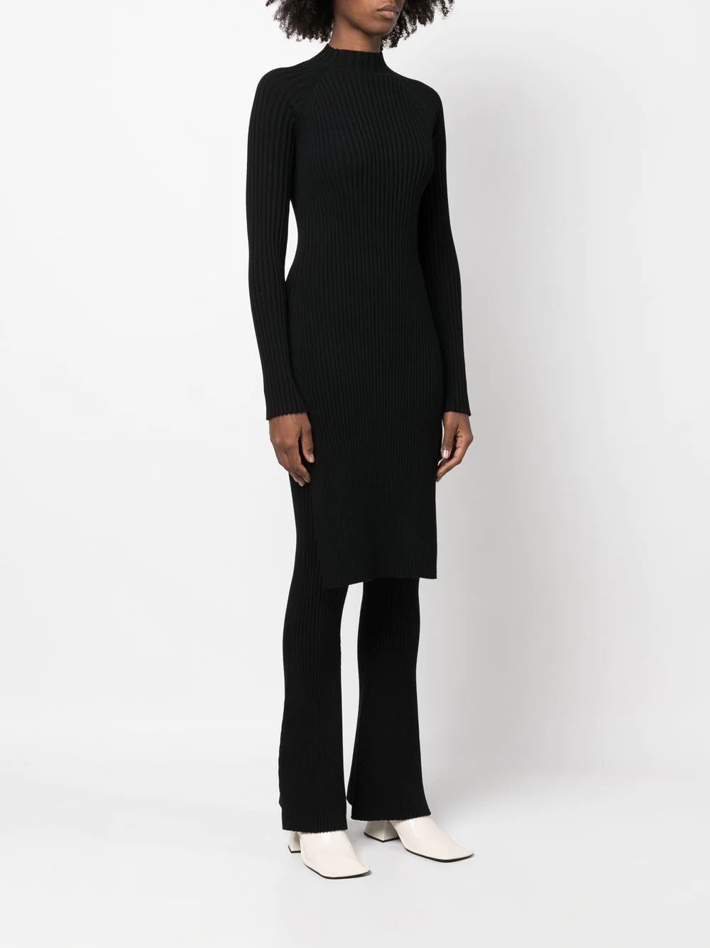 KWAIDAN EDITIONS WOMEN RIB KNIT LONG SLEEVE TURTLENECK