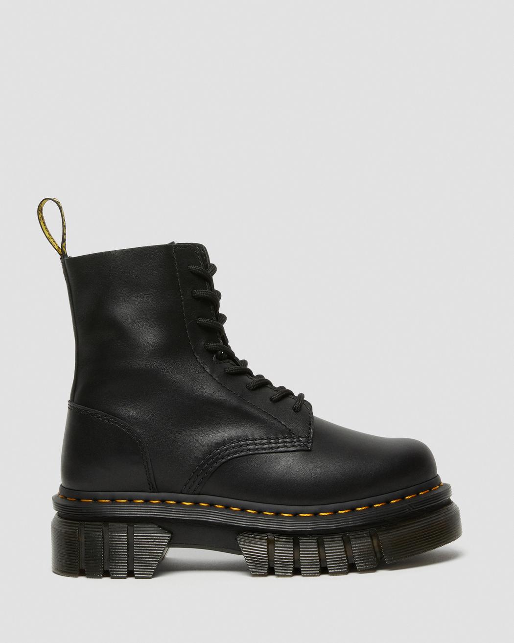 DR. MARTENS AUDRICK NAPPA LEATHER PLATFORM ANKLE BOOTS