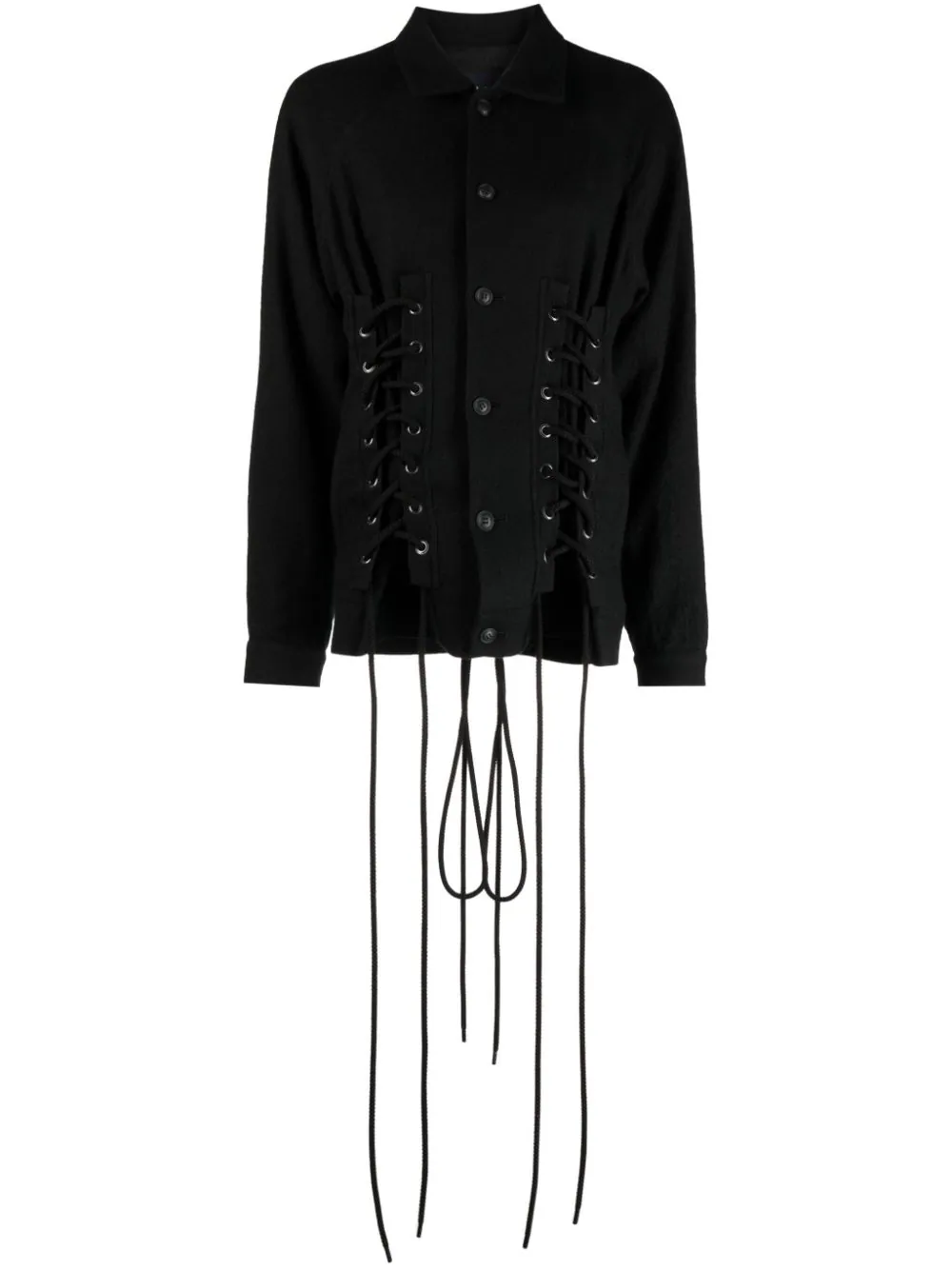 YOHJI YAMAMOTO LIMI FEU WOMEN Lace-up P Jacket