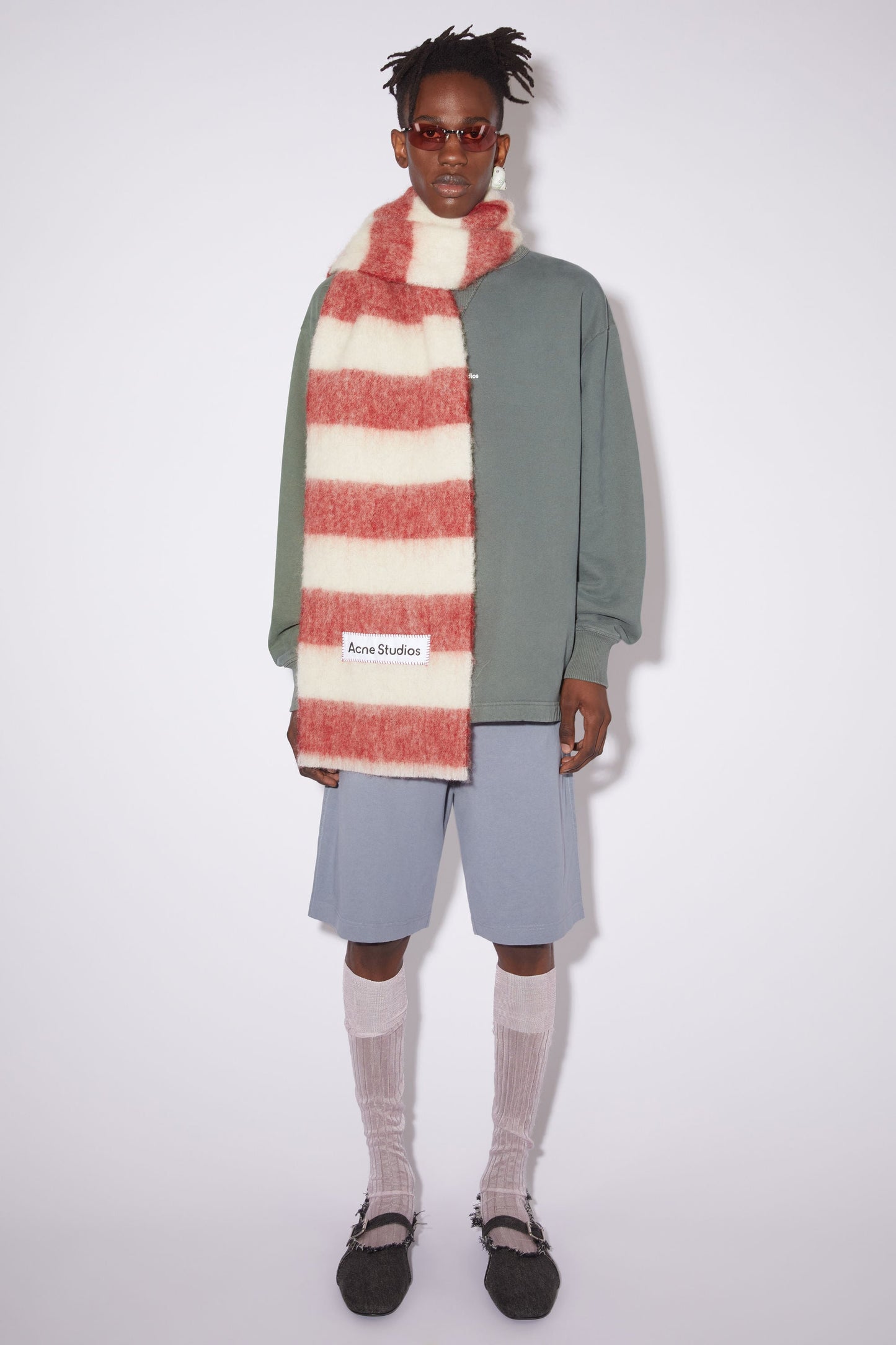 ACNE STUDIOS Wool-Blend Stripe Scarf