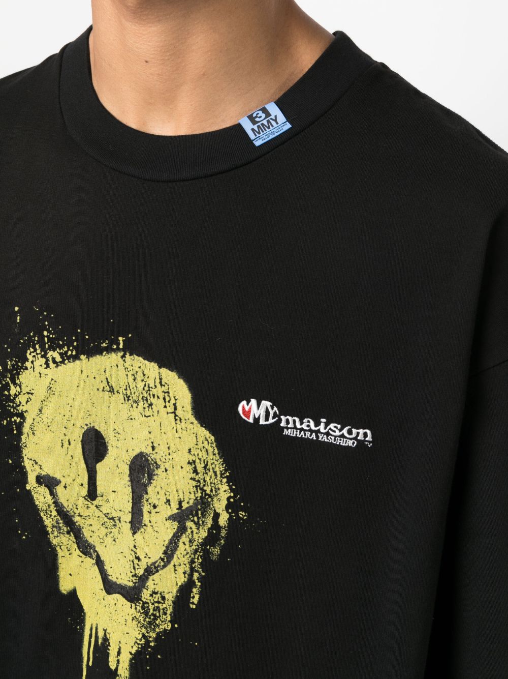 MAISON MIHARA YASUHIRO Men Smily Face Printed Tee