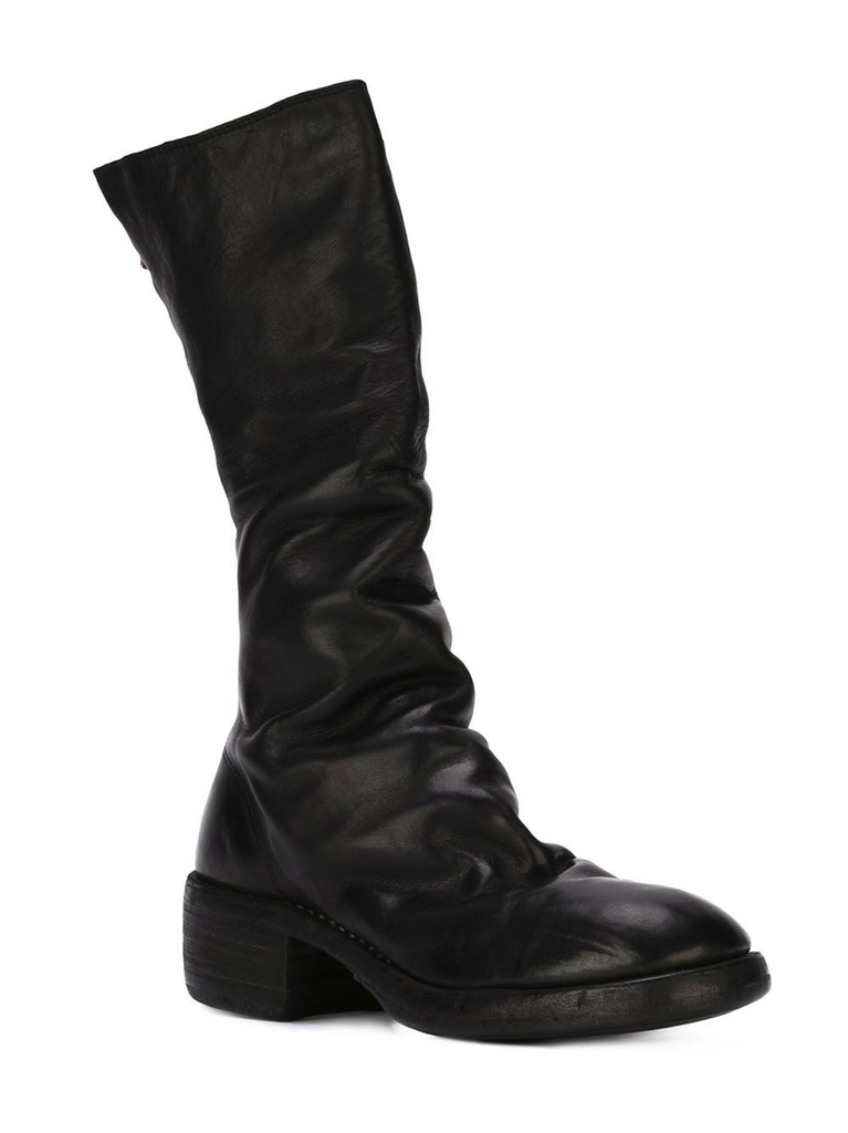 GUIDI Women 789Z Classic Tall Back Zip Boots BLKT