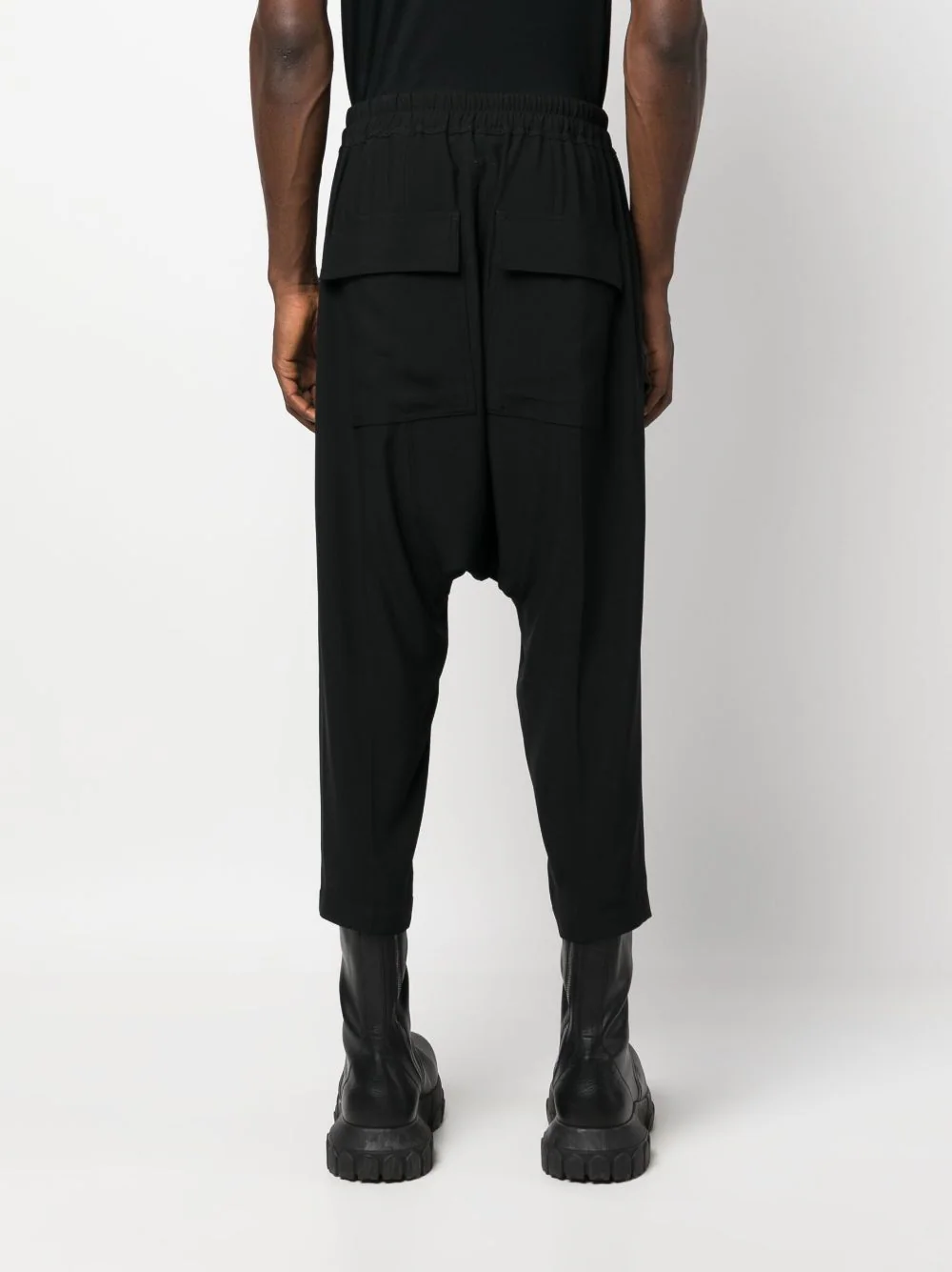 RICK OWENS Men Drawstring Cropped Pants