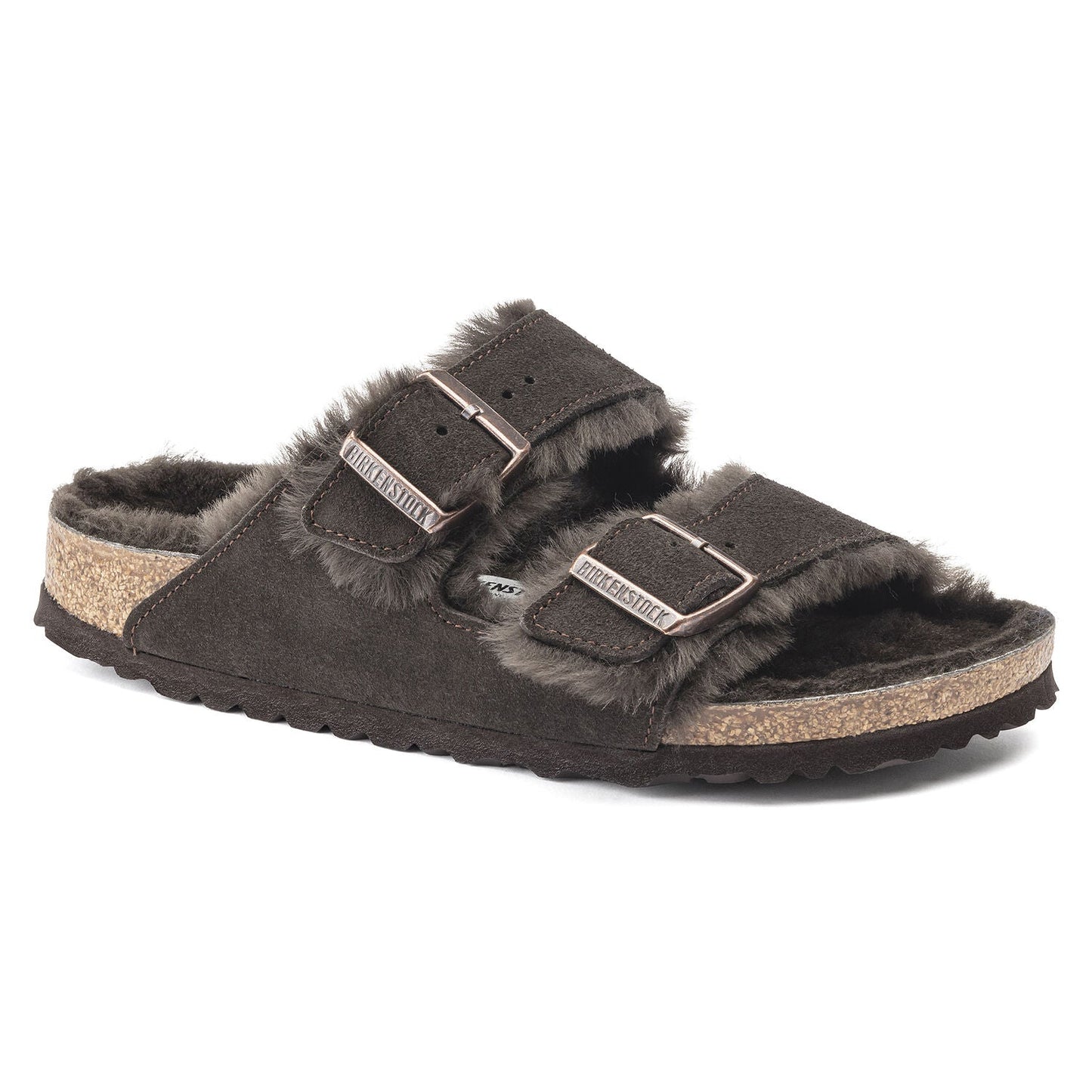 BIRKENSTOCK Arizona Shearling Suede Sandals