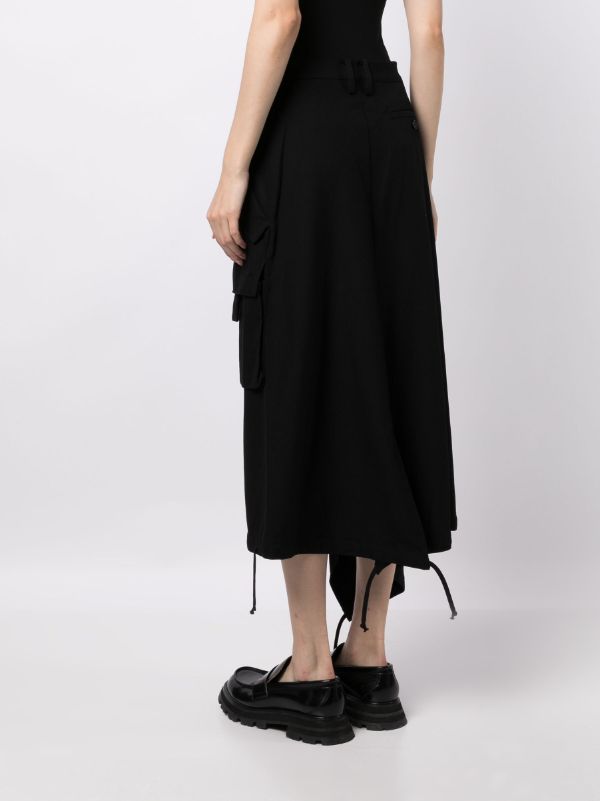 YOHJI YAMAMOTO Regulation Women R-String Hem Skirt