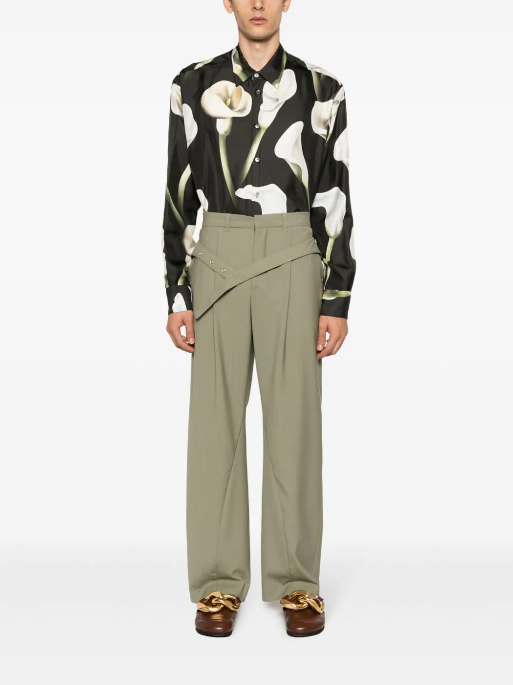 LANVIN Men Floral Printed Shirt