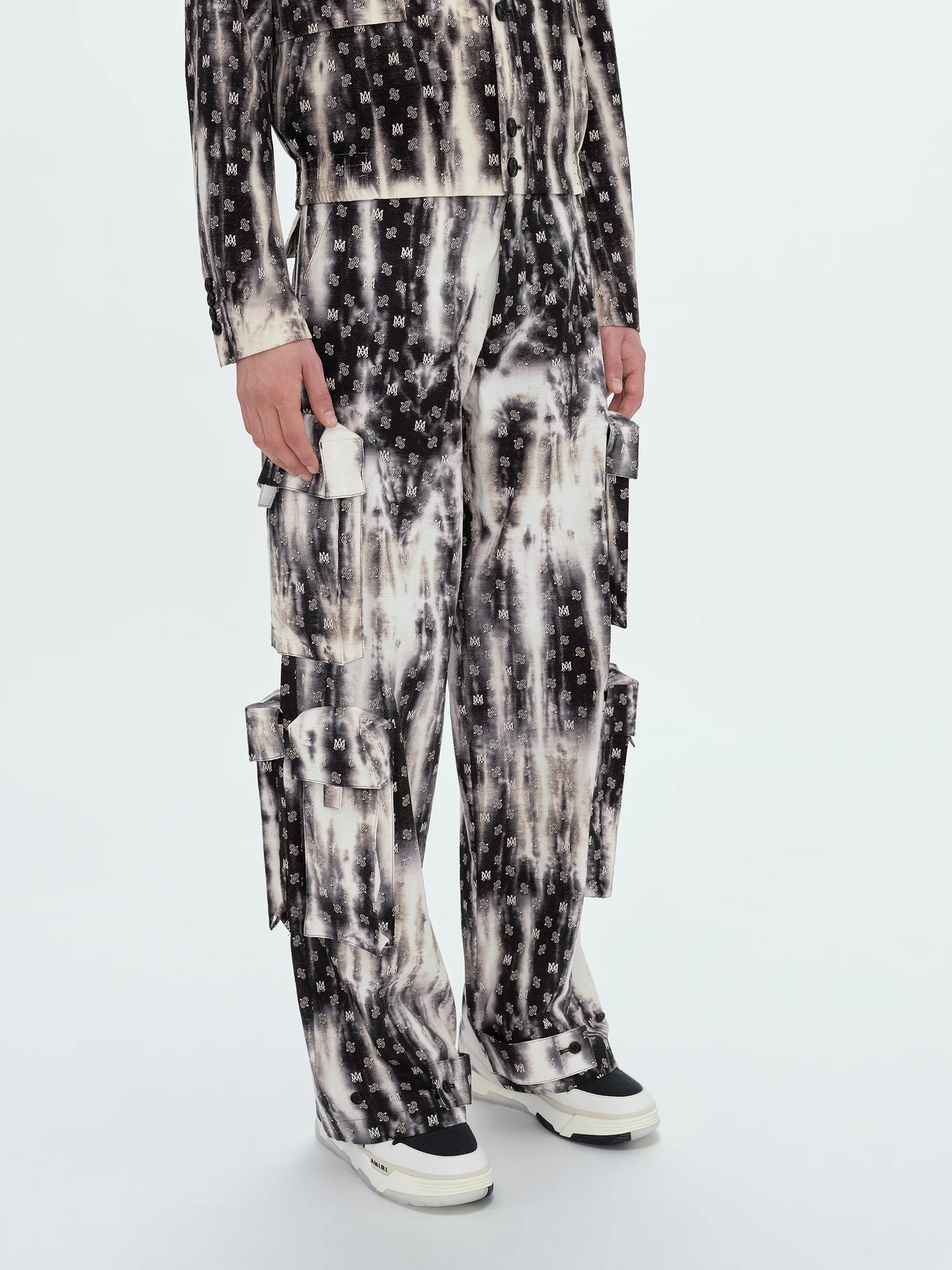 AMIRI Mens Bleached MA Paisley Utility Pant