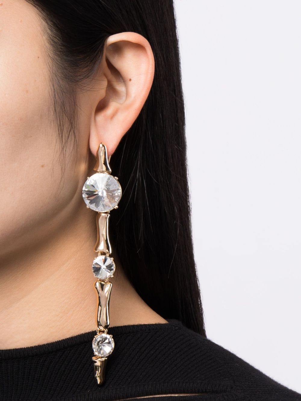 AREA Women Long Bone Drop Earrings