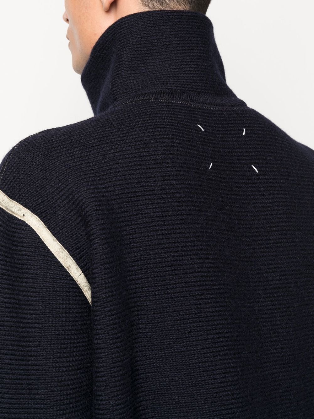 MAISON MARGIELA Men Half-Zip Wool Sweater