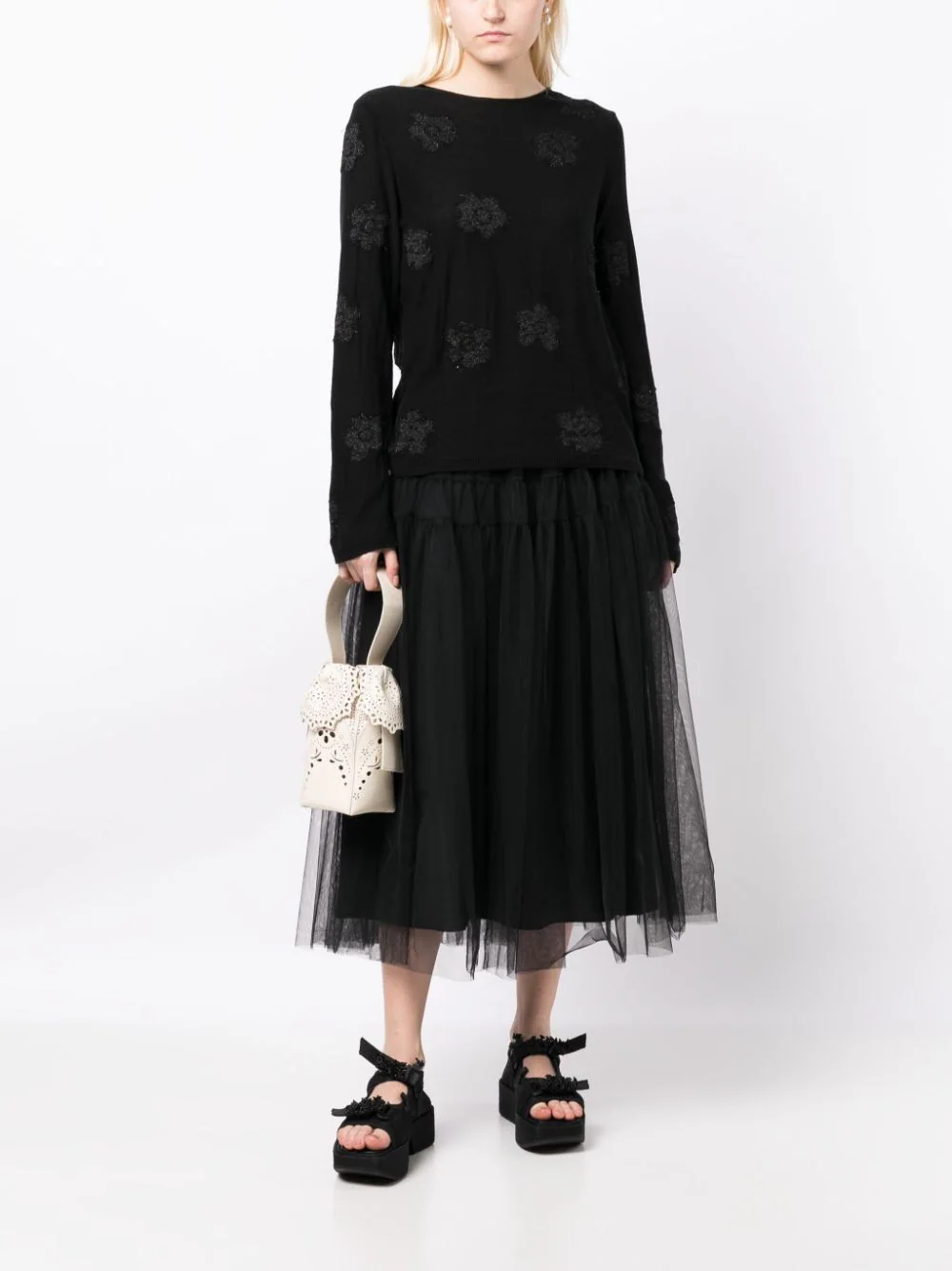 COMME DES GARCONS COMME DES GARCONS Women Embroidered Patch Sweater