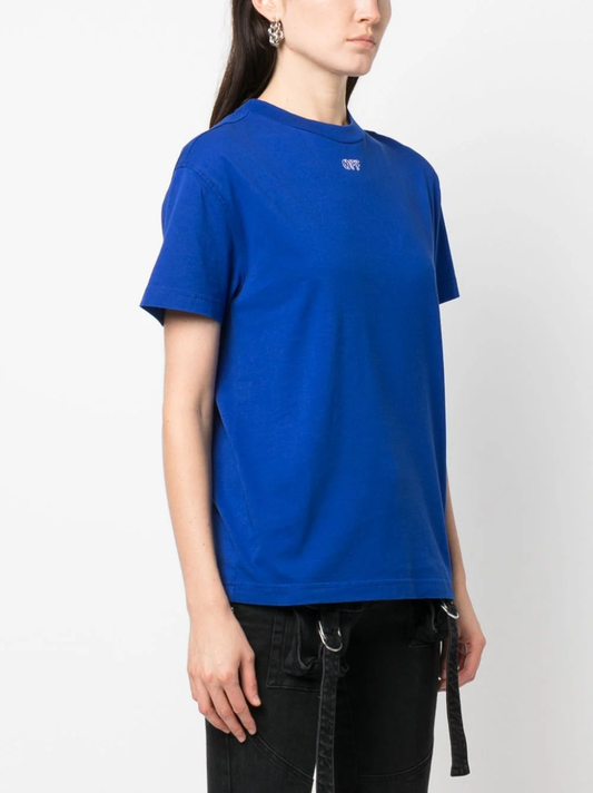 OFF-WHITE Women Embroidery Stitch Arrow Casual Tee