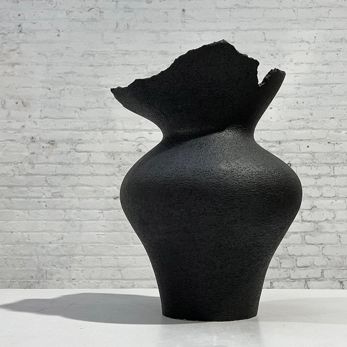 SHIN WON YOON Black Stone Vase #1221