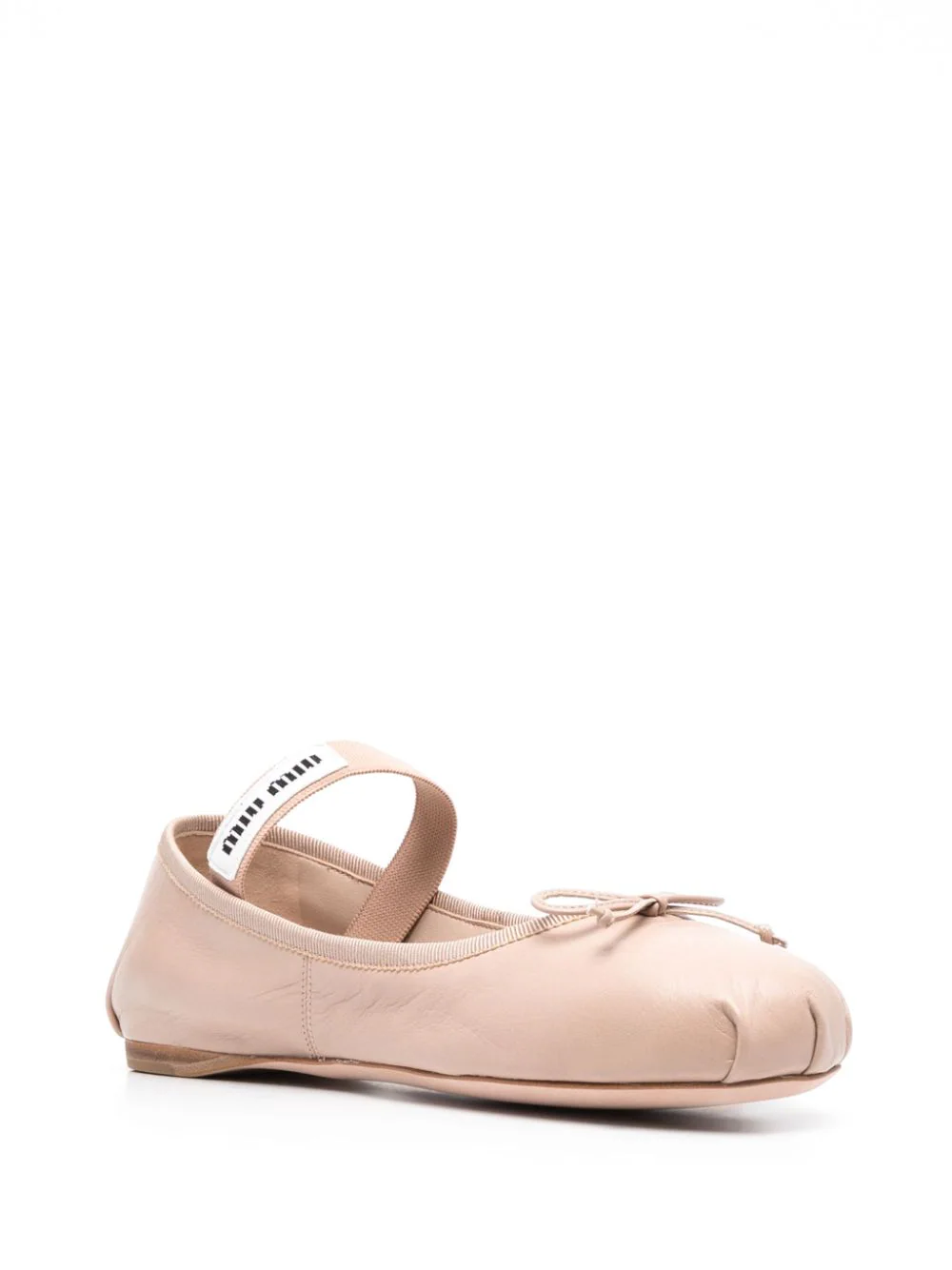 MIU MIU Momen  leather Ballerina Shoes