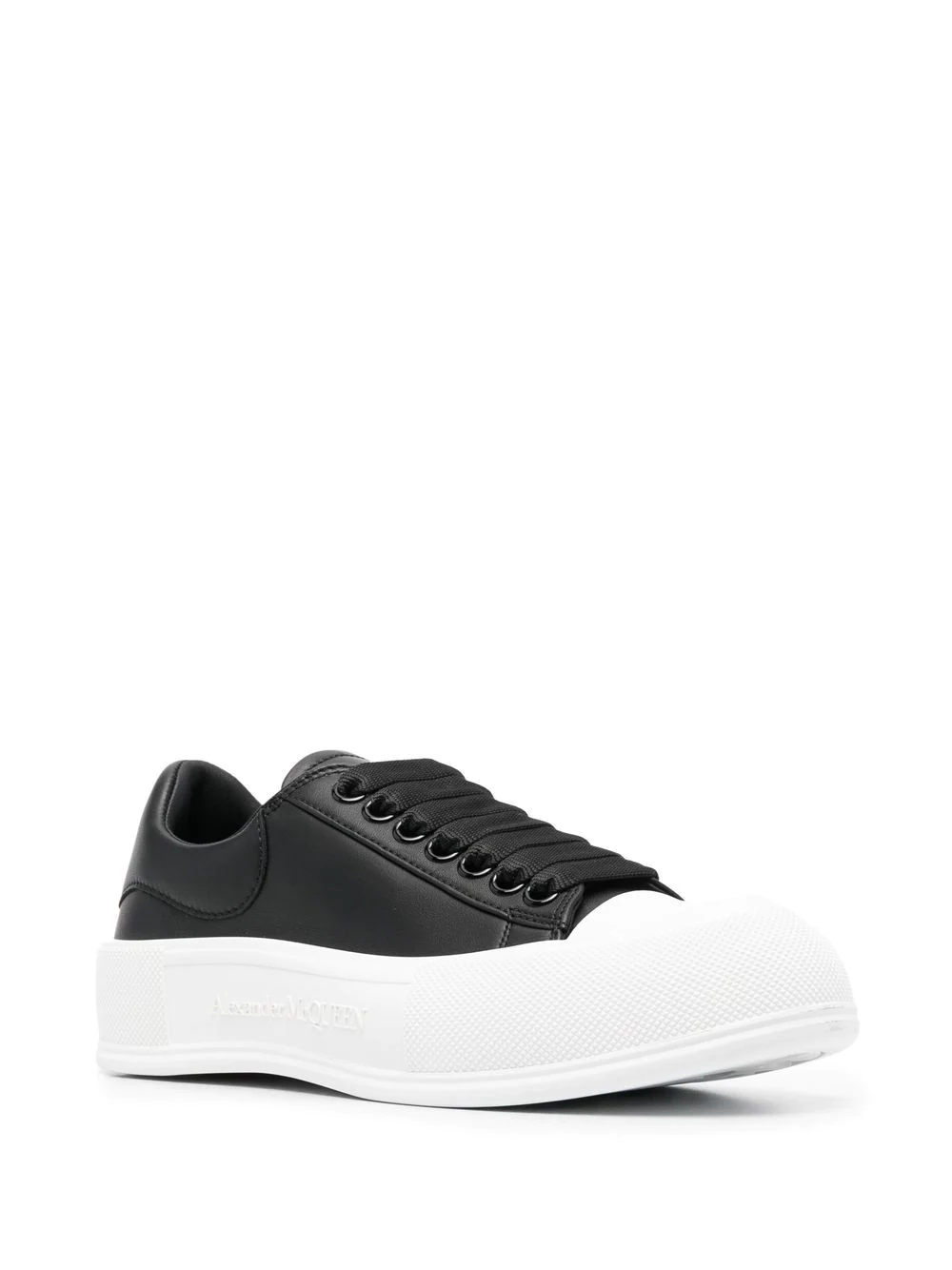 ALEXANDER MCQUEEN WOMEN Deck Plimsoll Lace-Up Trainers