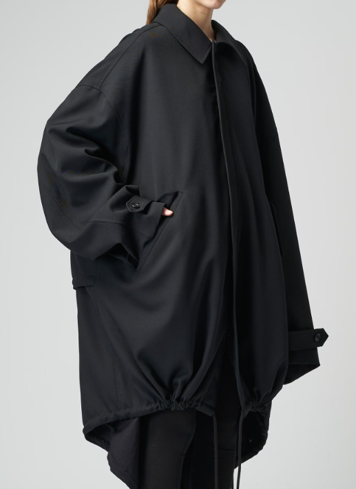 YOHJI YAMAMOTO Women Backside Layered Mods Coat