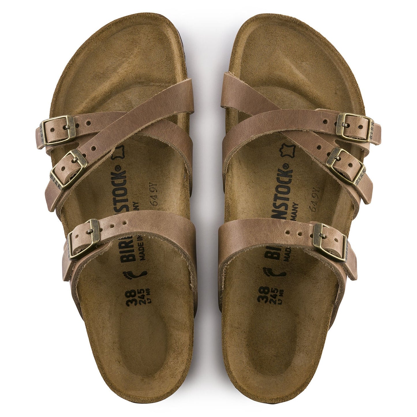 BIRKENSTOCK Franca Oiled Leather Sandals