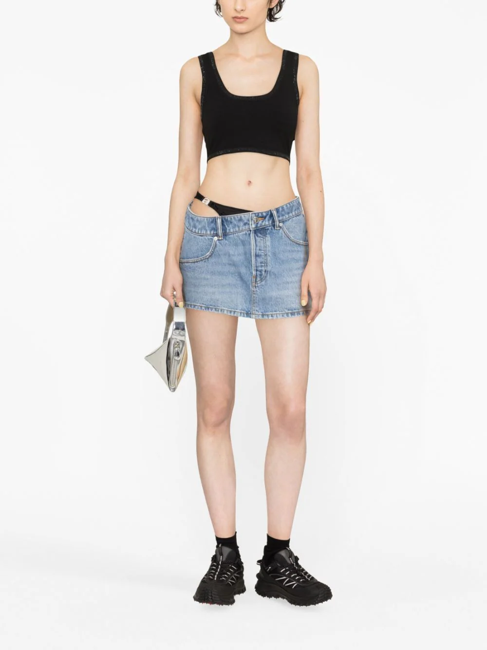 ALEXANDER WANG Women Asymetrical Waistband Mini Bikini Skirt