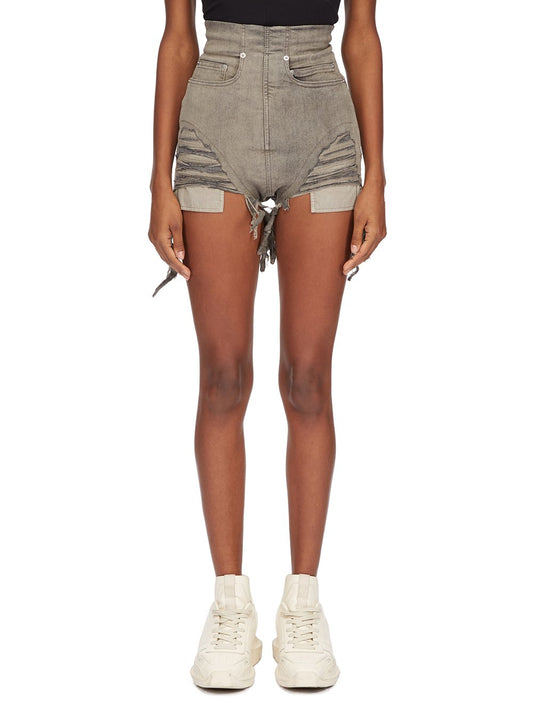 RICK OWENS DRKSHDW Women Dirt Cutoffs Denim Shorts