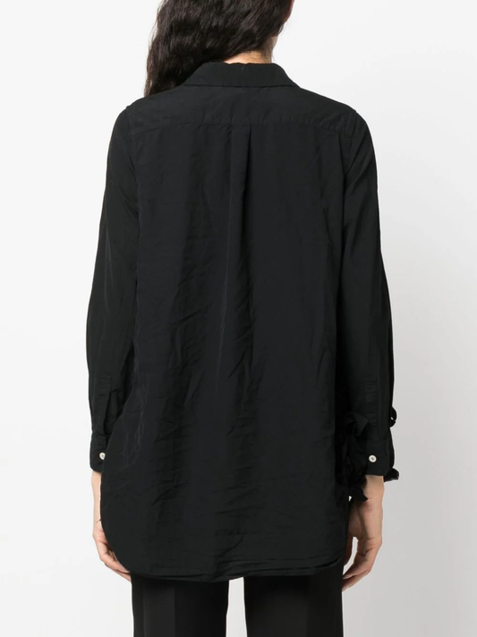 COMME DES GARCONS COMME DES GARCONS Women Side Ruffle Raw Hem Shirt