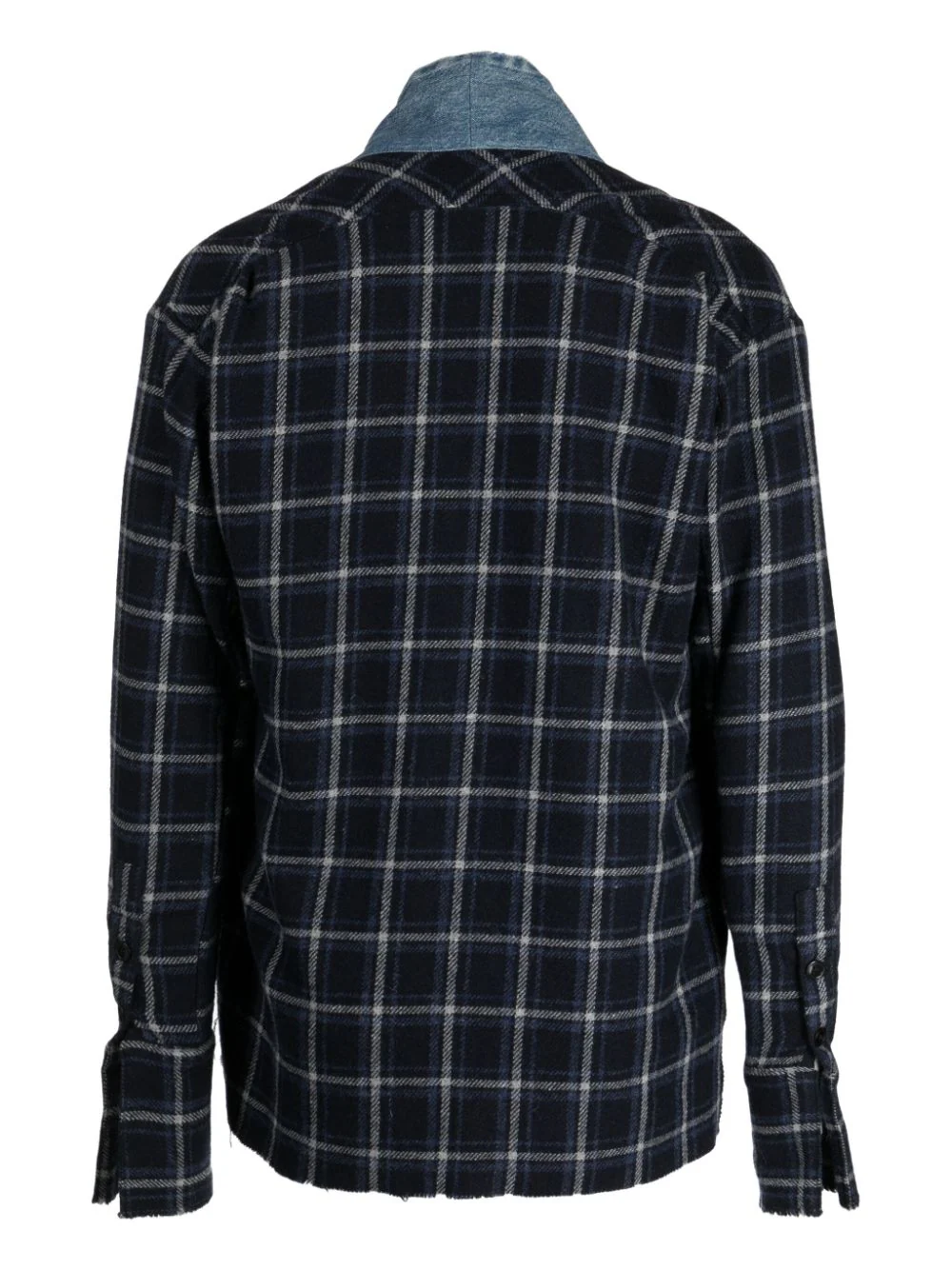 GREG LAUREN Men Navy Check GL1