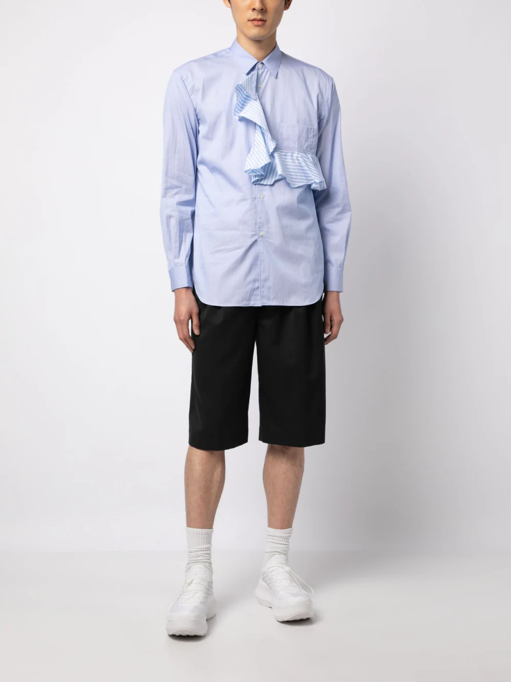 COMME DES GARCONS SHIRT MEN Chest Ruffled Shirt