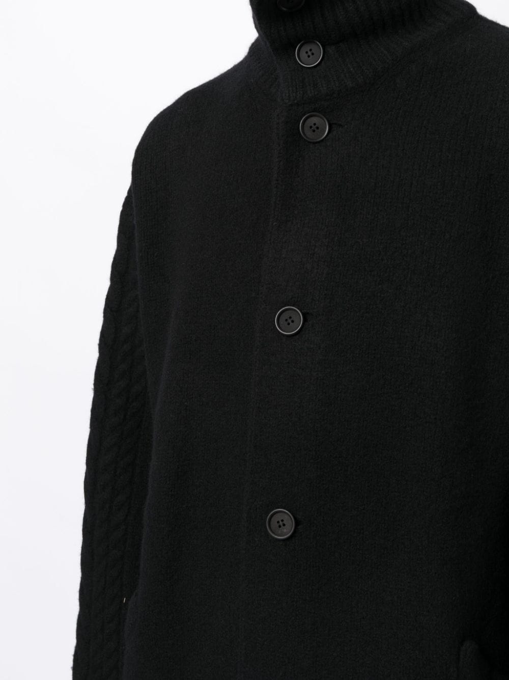 YOHJI YAMAMOTO POUR HOMME Men Fulled Turtle Coat