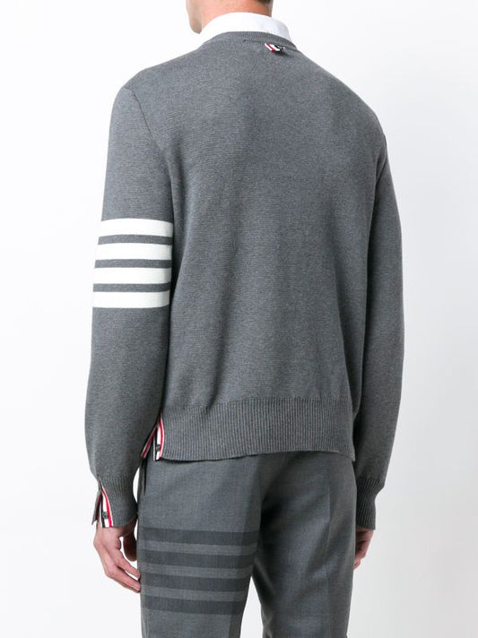 THOM BROWNE Men Milano Stitch Crew Neck Pullover Sweater