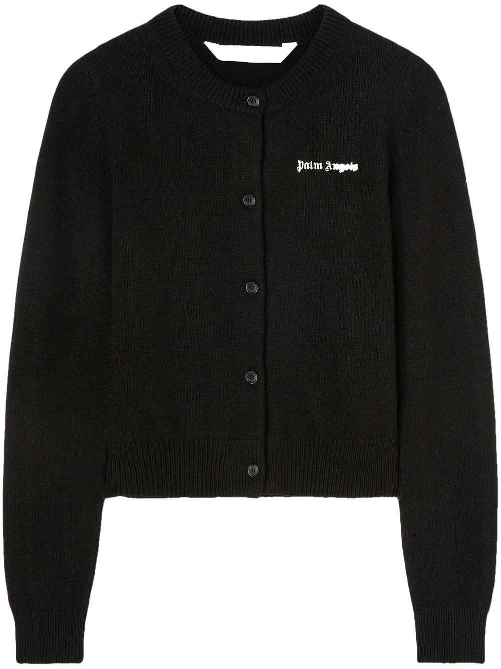 PALM ANGELS Women Classic Logo Fitted Cardigan