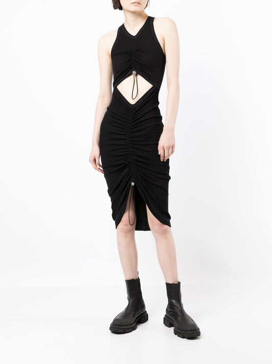 DION LEE Women Sheer Gather Front Dress