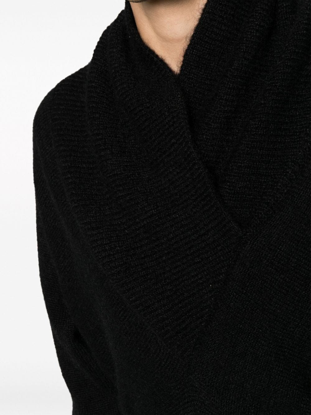 SAINT LAURENT Men Shawl-Neck Mohair Sweater