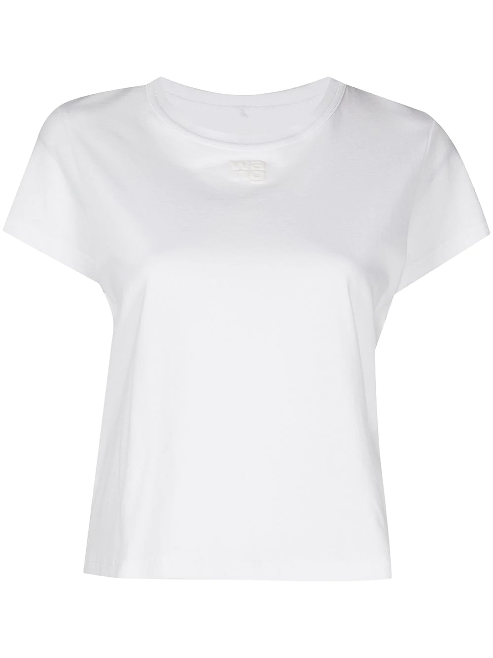 T BY ALEXANDER WANG Women Essential Jersey Puff Logo Shrunk Tee