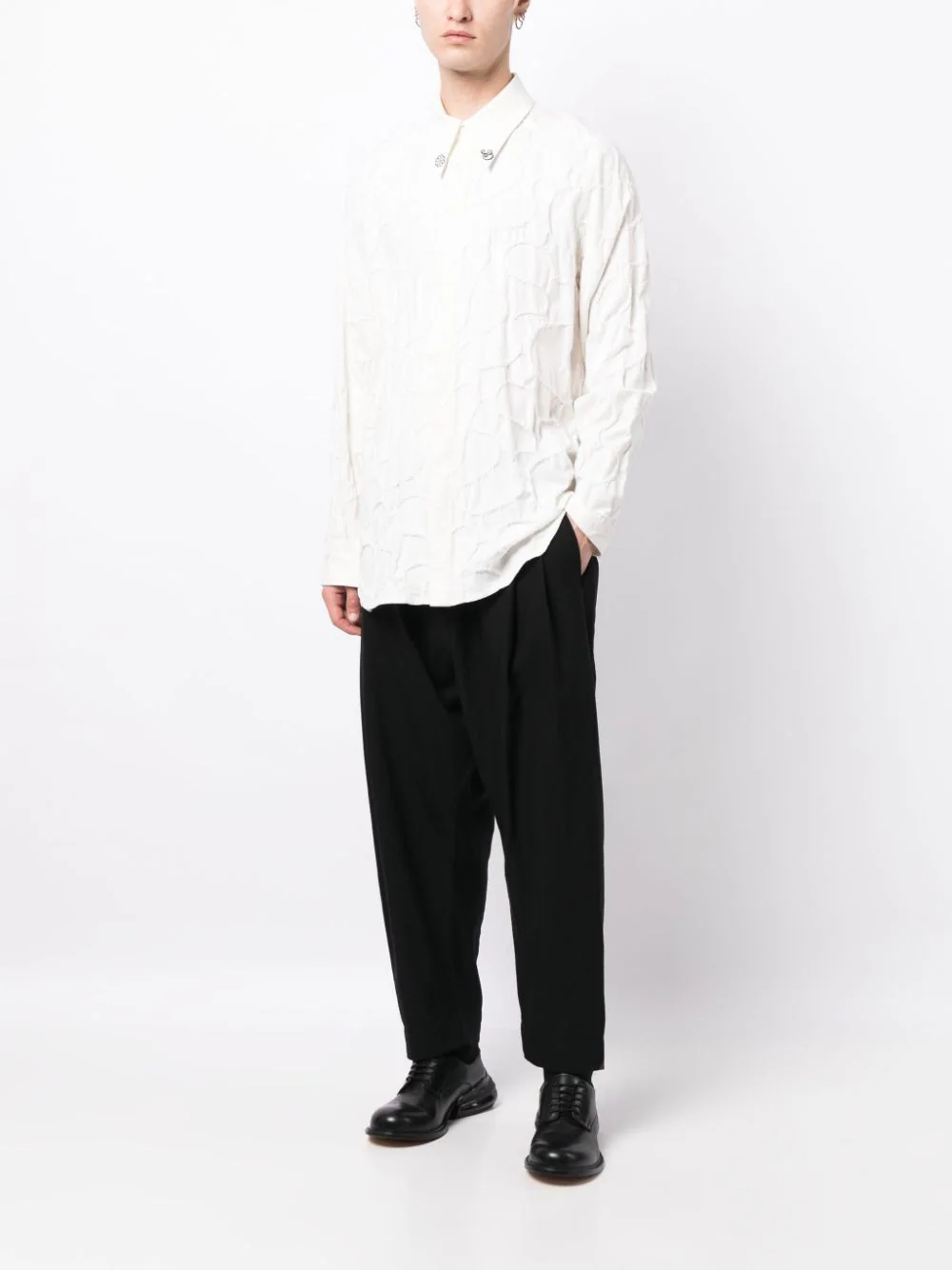 ZIGGY CHEN Men Tapered Drop Crotch Pants