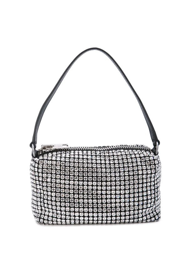 ALEXANDER WANG Chain Mesh Rhinestone Pouch