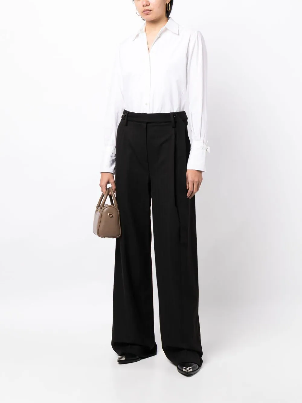 SYSTEM Women Harness Detail Wide Pants