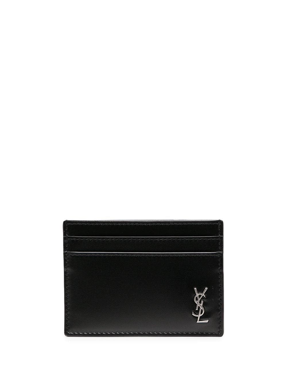 SAINT LAURENT Men Logo Plaque Card Holder