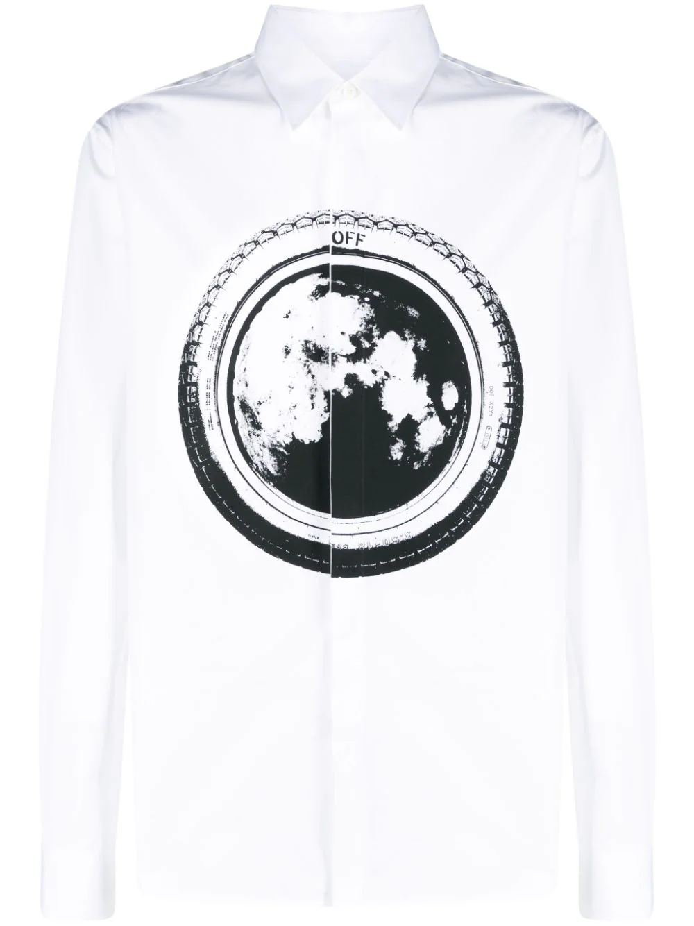 OFF-WHITE MEN Tyre Moon Heavycotton Round Shirt