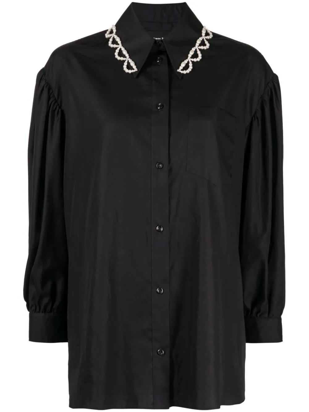 SIMONE ROCHA Women Classic Puff Sleeve Shirt W/ Embellishment