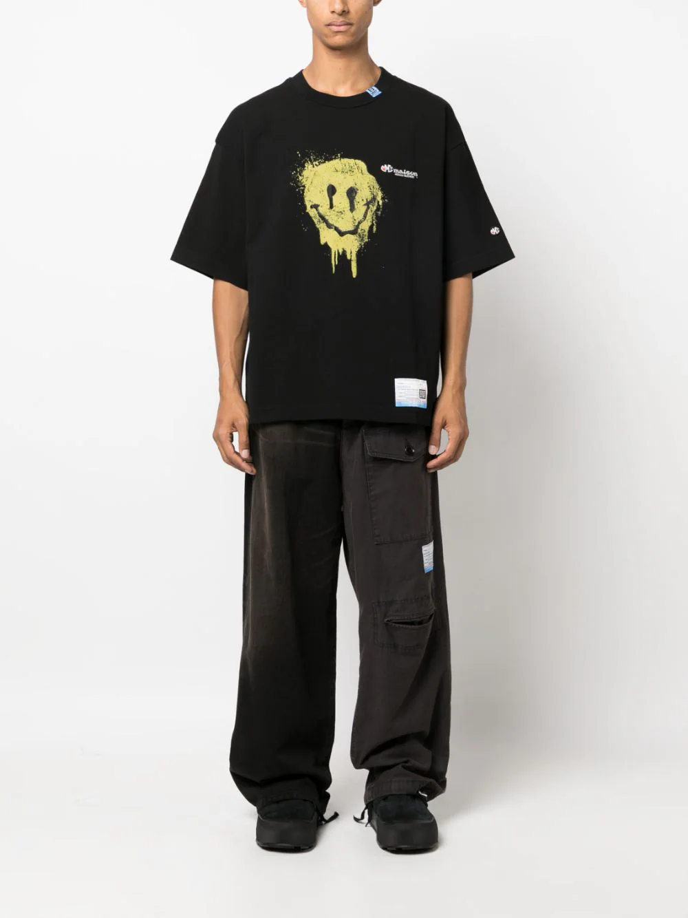 MAISON MIHARA YASUHIRO Men Smily Face Printed Tee