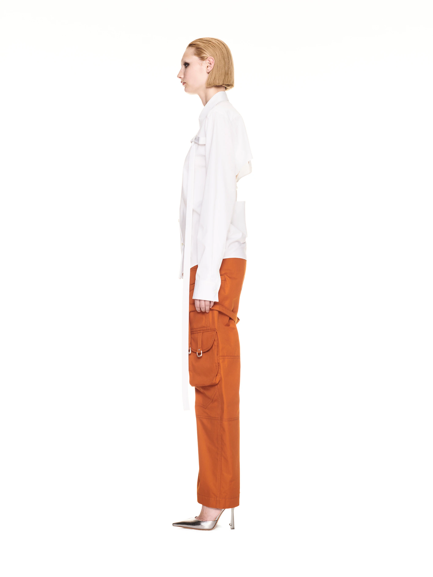 OFF-WHITE Women Poplin Buckle Shirt