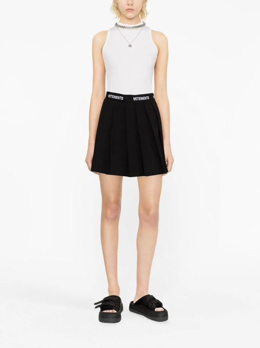 VETEMENTS Women Logo School Girl Skirt