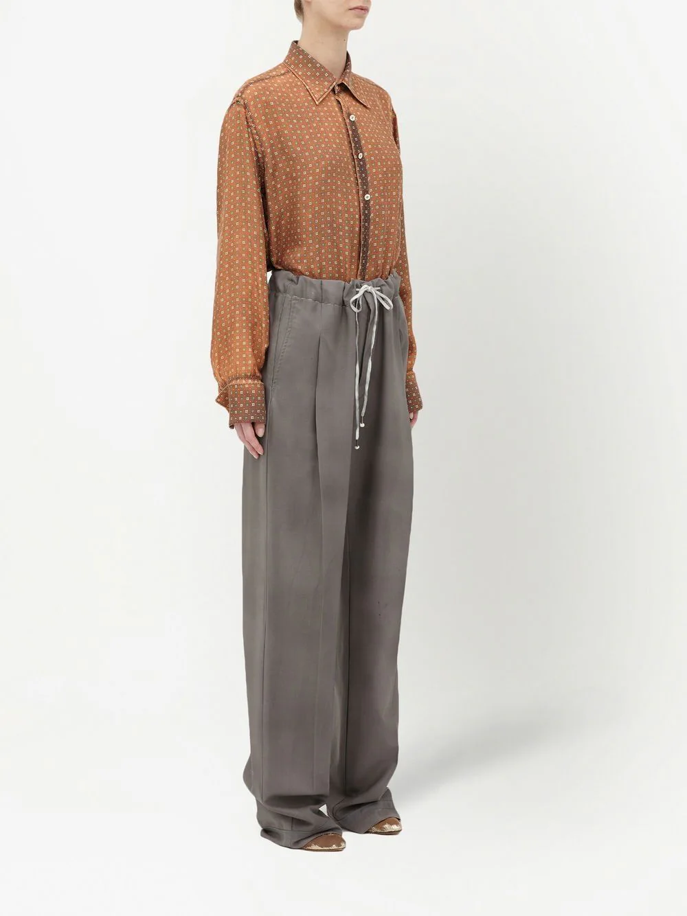 MAISON MARGIELA Women Drawstring Wool Pants